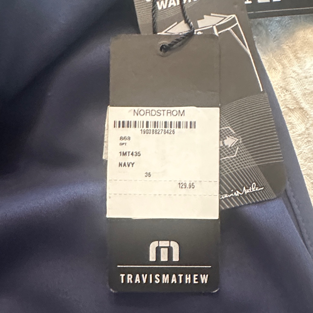 Travismathew Navy Pants Size 35 Brand New